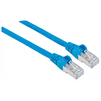 Intellinet tīkla pieslēguma kabelis, Cat6A, 3 m, zils, varš, S/FTP, LSOH / LSZH, PVC, RJ45, zeltīti kontakti, bez aizķeršanās, ar apaviem, mūža garantija