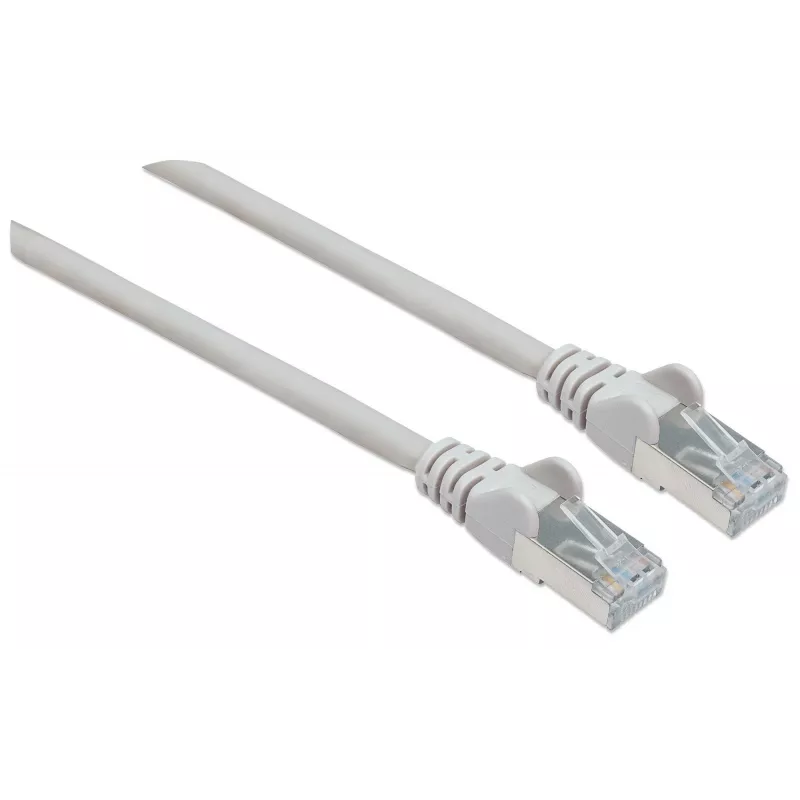 Intellinet tīkla komutācijas kabelis, Cat6A, 1,5 m, pelēks, varš, S/FTP, LSOH / LSZH, PVC, RJ45, zelta pārklājuma kontakti, bez aizķeršanās, aizsargapvalks, mūža garantija
