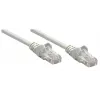 Intellinet tīkla komutācijas kabelis, Cat5e, 0,25 m, pelēks, CCA, SF/UTP, PVC, RJ45, apzeltīti kontakti, bezķērājains, ar uzmavu, mūža garantija