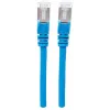 Intellinet tīkla ielāpu vads, Cat7 vads/Cat6A spraudņi, 0,25 m, zils, varš, S/FTP, LSOH / LSZH, PVC, RJ45, zeltīti kontakti, bez aizķeršanās, ar uzmavu, mūža garantija