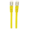 Intellinet tīkla ielāpu vads, Cat7 vads/Cat6A spraudņi, 0,25 m, dzeltens, varš, S/FTP, LSOH / LSZH, PVC, RJ45, apzeltīti kontakti, bez aizķeršanās, aizsargapvalks, mūža garantija