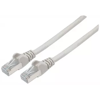 Intellinet tīkla komutācijas kabelis, Cat7 kabelis/Cat6A spraudņi, 2m, pelēks, varš, S/FTP, LSOH/LSZH, PVC, RJ45, zeltīti kontakti, bez aizķeršanās, ar aizsarguzmavu, mūža garantija