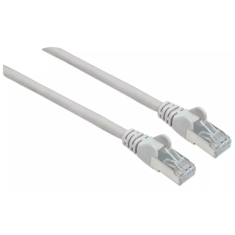 Intellinet tīkla komutācijas kabelis, Cat7 kabelis/Cat6A spraudņi, 2m, pelēks, varš, S/FTP, LSOH/LSZH, PVC, RJ45, zeltīti kontakti, bez aizķeršanās, ar aizsarguzmavu, mūža garantija