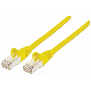 Intellinet tīkla komutācijas kabelis, Cat7 kabelis/Cat6A spraudņi, 20 m, dzeltens, varš, S/FTP, LSOH/LSZH, PVC, RJ45, apzeltīti kontakti, bez aizķeršanās, ar aizsargapvalku, mūža garantija