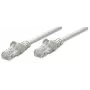 Intellinet tīkla komutācijas kabelis, Cat5e, 0,5 m, pelēks, CCA, U/UTP, PVC, RJ45, zeltīti kontakti, bez aizķeršanās, ar uzmavu, mūža garantija