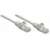 Intellinet tīkla komutācijas kabelis, Cat5e, 0,5 m, pelēks, CCA, U/UTP, PVC, RJ45, zeltīti kontakti, bez aizķeršanās, ar uzmavu, mūža garantija