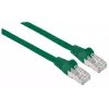Intellinet tīkla pieslēguma kabelis, Cat6A, 7,5 m, zaļš, varš, S/FTP, LSOH / LSZH, PVC, RJ45, apzeltīti kontakti, bez aizķeršanās, ar aizsarguzmavu, mūža garantija