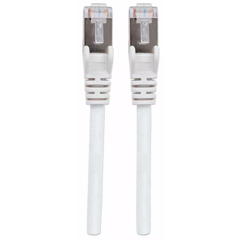 Intellinet tīkls komutācijas kabelis, Cat7 kabelis/Cat6A Plugs, 0.5m, balta, Copper, S/FTP, LSOH / LSZH, PVC, RJ45, Gold Plated Contacts, Snagless, Booted, Lifetime Warranty
