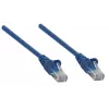 Intellinet tīkla komutācijas kabelis, Cat6, 0,25 m, zils, varš, S/FTP, LSOH / LSZH, PVC, RJ45, zelta pārklājuma kontakti, bez aizķeršanās, ar aizsargapvalku, mūža garantija