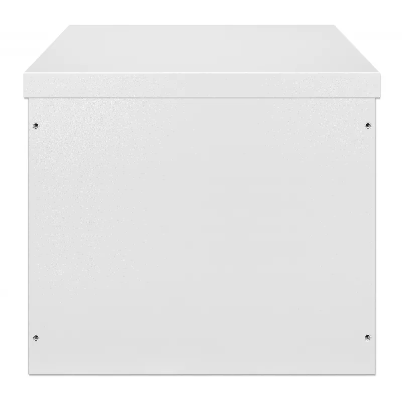 Intellinet Industrial IP55 19 collu sienas skapis ar integrētiem ventilatoriem, 12U 600 mm dziļums, uz jumta uzstādīts divu ventilatoru ventilācijas bloks, no putekļiem un ūdens aizsargāts korpuss, samontēts, gaiši pelēks RAL7035
