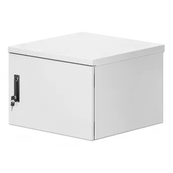 Intellinet Industrial IP55 19 collu sienas montāžas skapis ar integrētiem ventilatoriem, 9U 600 mm dziļums, jumtā montējams divu ventilatoru ventilācijas bloks, putekļu un ūdens necaurlaidīgs korpuss, salikts, gaiši pelēks RAL7035
