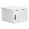 Intellinet Industrial IP55 19 collu sienas montāžas skapis ar integrētiem ventilatoriem, 9U 600 mm dziļums, jumtā montējams divu ventilatoru ventilācijas bloks, putekļu un ūdens necaurlaidīgs korpuss, salikts, gaiši pelēks RAL7035