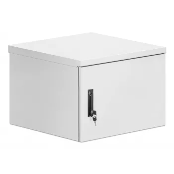 Intellinet Industrial IP55 19 collu sienas montāžas skapis ar integrētiem ventilatoriem, 9U 600 mm dziļums, jumtā montējams divu ventilatoru ventilācijas bloks, putekļu un ūdens necaurlaidīgs korpuss, salikts, gaiši pelēks RAL7035