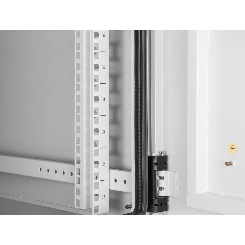 Intellinet Industrial IP55 19 collu sienas montāžas skapis ar integrētiem ventilatoriem, 9U 600 mm dziļums, jumtā montējams divu ventilatoru ventilācijas bloks, putekļu un ūdens necaurlaidīgs korpuss, salikts, gaiši pelēks RAL7035