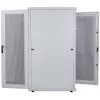 Intellinet 19 collu servera skapis - Brīvi stāvošs, 42U, 600x1000mm (platums x dziļums), Pelēks, Samontēts, Maks. 1500 kg, Daudzpunktu durvju slēdzene, Viena slēdzene katram sānu panelim, Izmantojamais dziļums 123 līdz 773 mm, IP20 aizsardzības klase, Statīvs, Tērauds