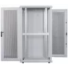 Intellinet 19 collu servera skapis - Brīvi stāvošs, 42U, 600x1000mm (platums x dziļums), Pelēks, Samontēts, Maks. 1500 kg, Daudzpunktu durvju slēdzene, Viena slēdzene katram sānu panelim, Izmantojamais dziļums 123 līdz 773 mm, IP20 aizsardzības klase, Statīvs, Tērauds