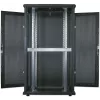 Intellinet 19 collu serveru skapis — brīvi stāvošs, 42U, 600x1000mm (platums x dziļums), melns, salikts, maks. 1500kg, daudzpunktu durvju slēdzene, viena slēdzene katram sānu panelim, izmantojamais dziļums 123 līdz 773mm, IP20 aizsardzība, plaukts, tērauds