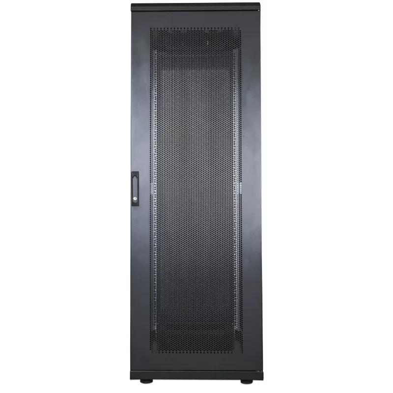 Intellinet 19 collu servera skapis – brīvi stāvošs, 42U, 800x1000mm (platums x dziļums), melns, samontēts, maks. 1500 kg, daudzpunktu durvju slēdzene, viena slēdzene katram sānu panelim, izmantojamais dziļums 123 līdz 773 mm, IP20 klase, statīvs, tērauds