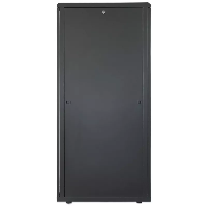 Intellinet 19 collu tīkla skapis – brīvi stāvošs, 42U, 800x800 mm (platums x dziļums), melns, plakanā iepakojumā, maks. 1500 kg, vairākpunktu durvju slēdzene, viena slēdzene katram sānu panelim, izmantojamais dziļums 123 līdz 573 mm, IP20 vērtējums, plaukts, tērauds