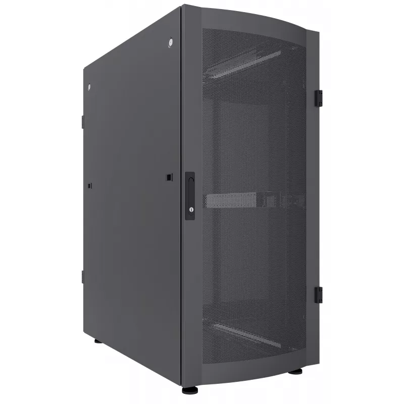 Intellinet 19 collu serveru skapis — stāvošs, 36U, 600x1200 mm (platums x dziļums), melns, plakani iepakots, maks. 1500 kg, daudzpunktu durvju slēdzene, viena slēdzene katram sānu panelim, lietderīgais dziļums 123–973 mm, IP20 novērtējums, plaukts, tērauds