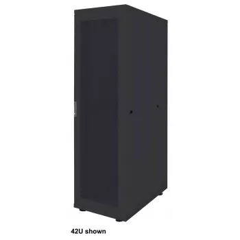 Intellinet 19 collu tīkla skapis — brīvi stāvošs (pamata), 36U, 600x1000 mm (platums x dziļums), melns, plakanā iepakojumā, maks. 600 kg, vienpunkta durvju slēdzene, katram sānu panelim pa slēdzenei, izmantojamais dziļums 123–773 mm, statīvs, IP20, tērauds