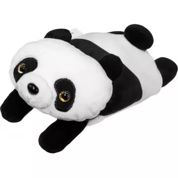 LAUT MAGMOJI maciņš — ar MagSafe saderīgs maciņš ar Pandas dizainu, ABS/plīša/auduma/metāla/neilona, melns & balts