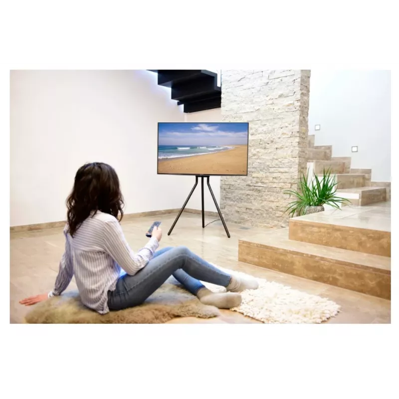 Hama 00220870 TV sienas statīvs/statīvs 190.5 cm (75 collas) Melns