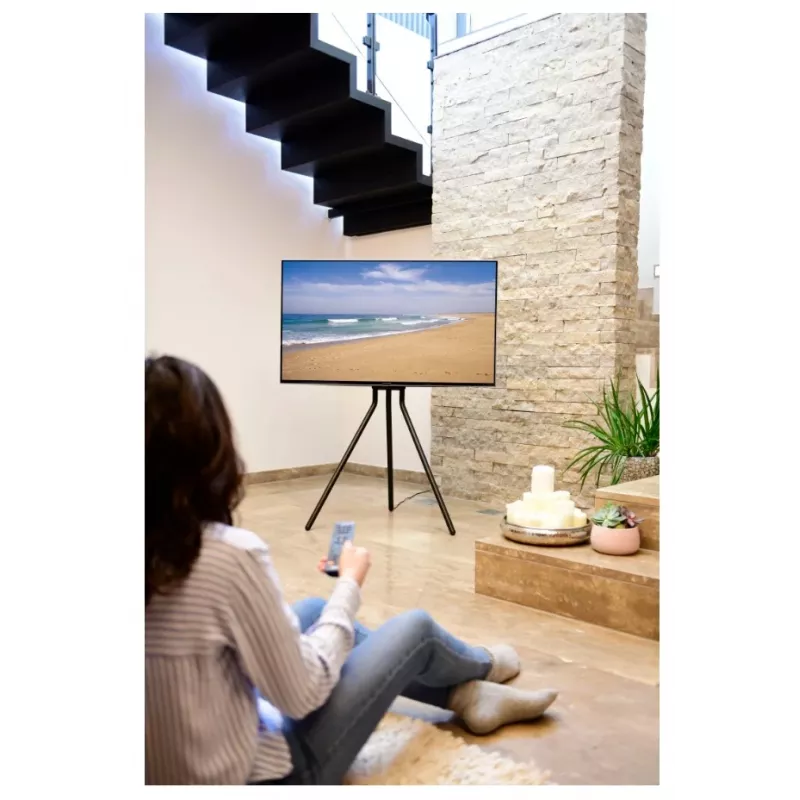 Hama 00220870 TV sienas statīvs/statīvs 190.5 cm (75 collas) Melns