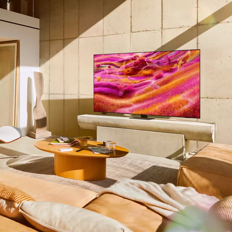 Smart TV Samsung QE43QN90FAT 43 collas (109,2 cm) Neo QLED 4K Ultra HD, Wi‑Fi, DVB-T2/C/S2, melns