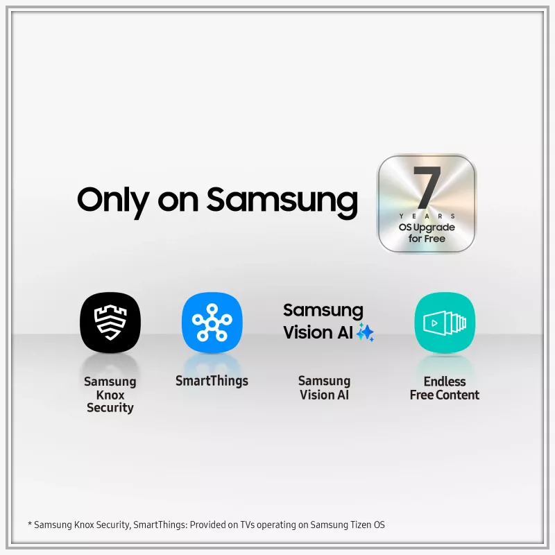 Smart TV Samsung QE43QN90FAT 43 collas (109,2 cm) Neo QLED 4K Ultra HD, Wi‑Fi, DVB-T2/C/S2, melns