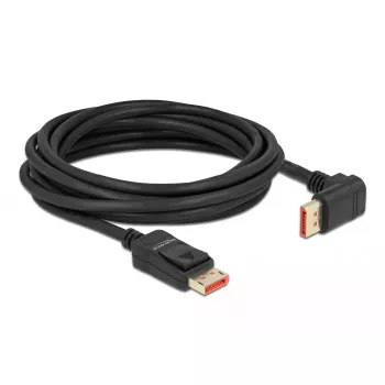 DisplayPort kabelis DeLOCK 87057 8K 60Hz 5m vīrišķais uz vīrišķo 90° leņķī
