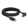 DisplayPort kabelis DeLOCK 87057 8K 60Hz 5m vīrišķais uz vīrišķo 90° leņķī