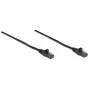 Intellinet tīkla komutācijas kabelis, Cat6, 10 m, melns, CCA, U/UTP, PVC, RJ45, zelta pārklājuma kontakti, bez aizķeršanās, ar aizsargapvalku, mūža garantija