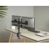 Equip 17 collu-32 collu šarnīrveida dubultā monitora galda stiprinājuma kronšteins