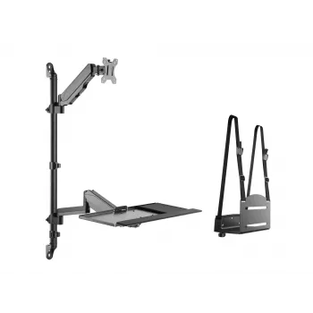 Equip 17 inch-32 inch Single Monitor Wall-Mounted Workstation