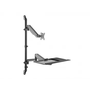 Equip 17 inch-32 inch Single Monitor Wall-Mounted Workstation