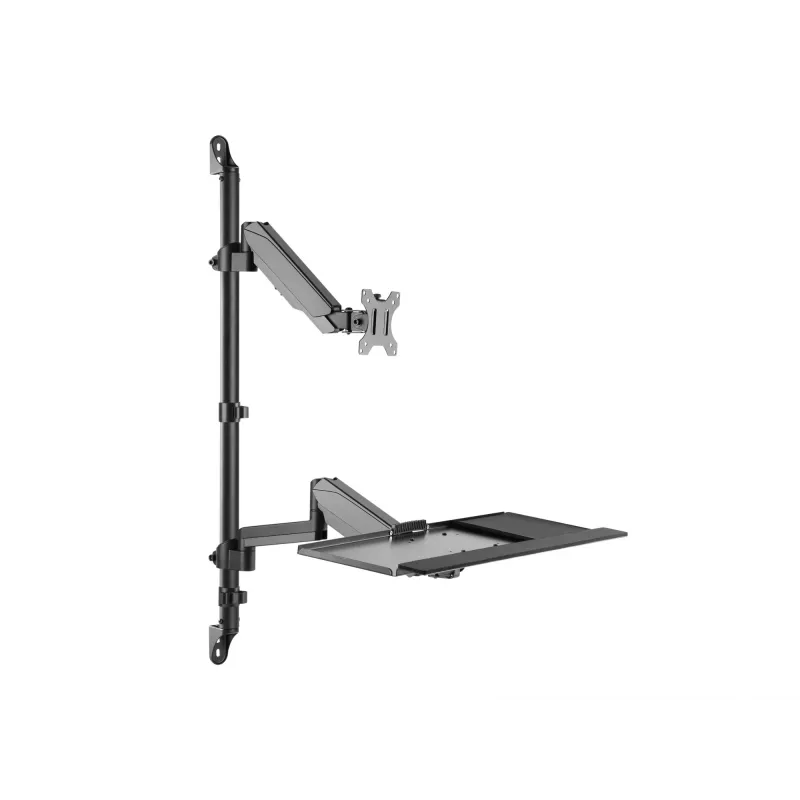 Equip 17 inch-32 inch Single Monitor Wall-Mounted Workstation