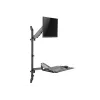 Equip 17 inch-32 inch Single Monitor Wall-Mounted Workstation