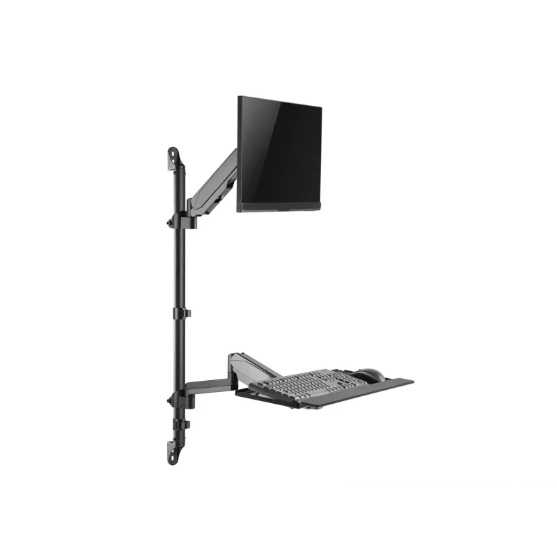Equip 17 inch-32 inch Single Monitor Wall-Mounted Workstation