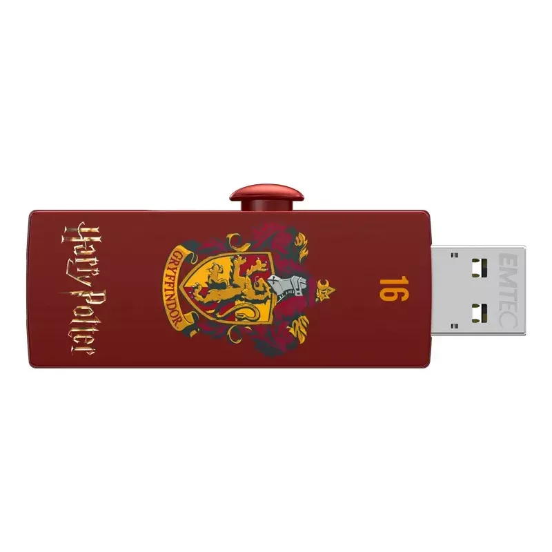 USB zibatmiņa EMTEC M730 Harry Potter 16 GB, USB Type-A 2.0, sarkana, bīdāma