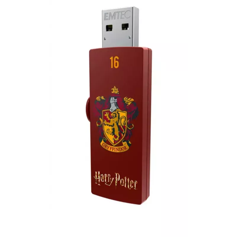 USB zibatmiņa EMTEC M730 Harry Potter 16 GB, USB Type-A 2.0, sarkana, bīdāma
