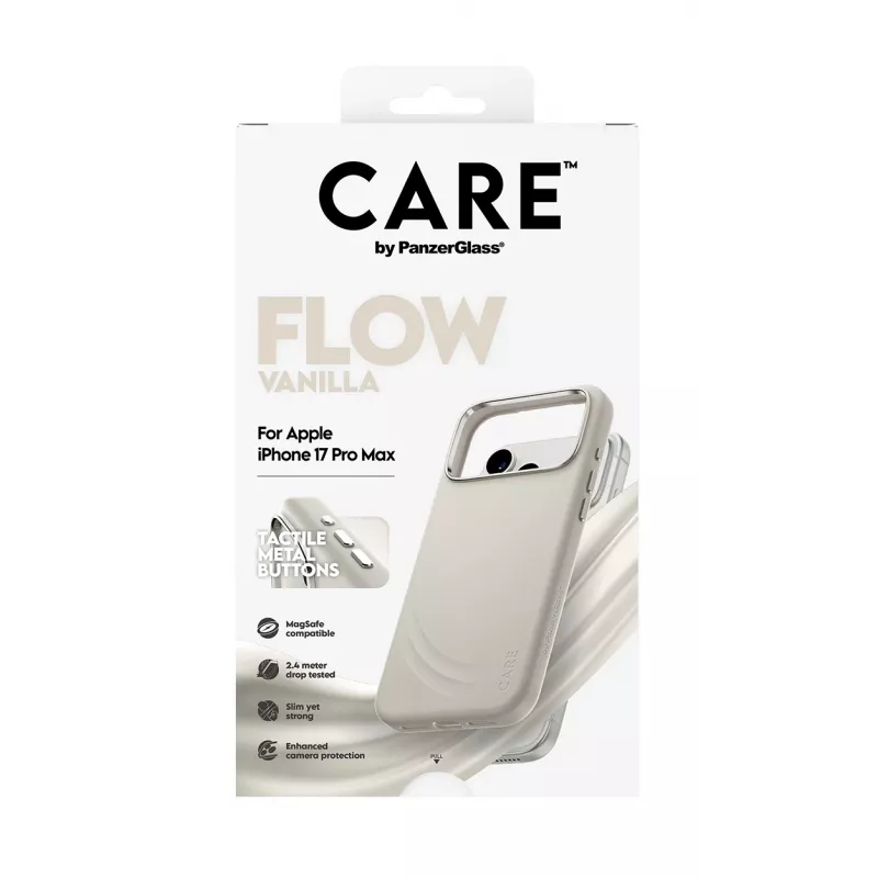 PanzerGlass CARE by ® Feature FLOW Case Vanilla w. MagSafe iPhone 17 Pro Max