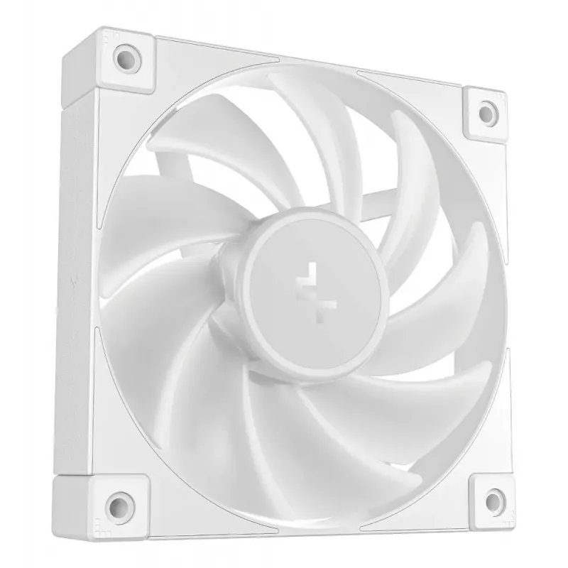 12 cm DeepCool FD12 ARGB datora korpusa ventilators, balts, 400–2050 apgr./min, hidrauliskais gultnis
