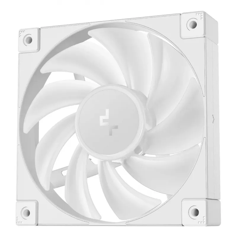 12 cm DeepCool FD12 ARGB datora korpusa ventilators, balts, 400–2050 apgr./min, hidrauliskais gultnis