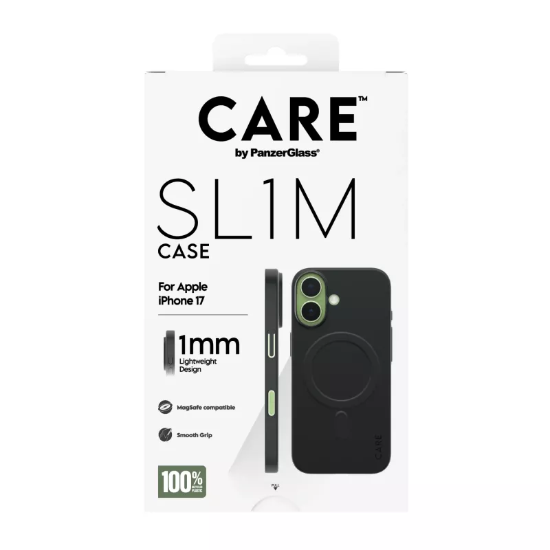 Aizsargapvalks PanzerGlass SL1M ar MagSafe iPhone 17, melns