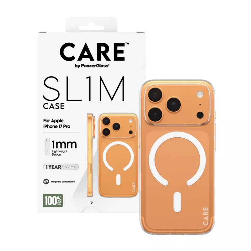 PanzerGlass CARE SL1M caurspīdīgs MagSafe vāciņš iPhone 17 Pro