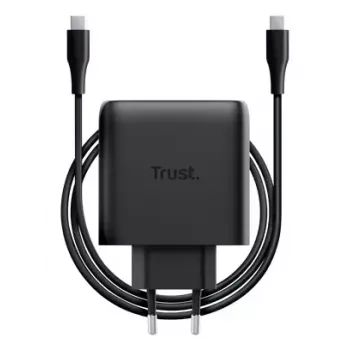 Lādētājs Trust Maxo 65W USB-C GaN lādētājs iekštelpām AC klēpjdatoriem viedtālruņiem planšetdatoriem