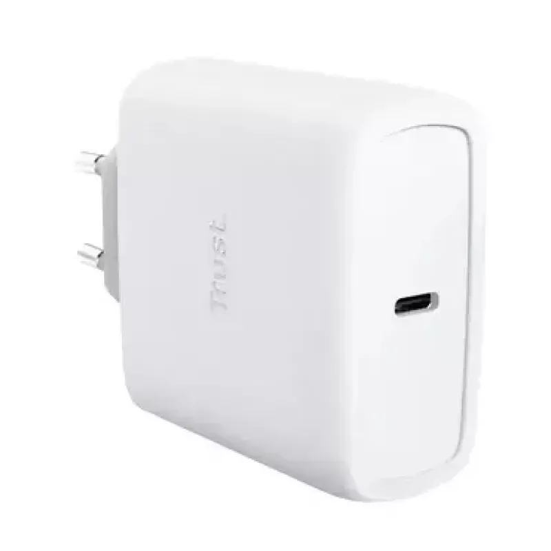 Lādētājs Trust Maxo 65W USB-C GaN lādētājs iekštelpām AC klēpjdators viedtālrunis planšetdators