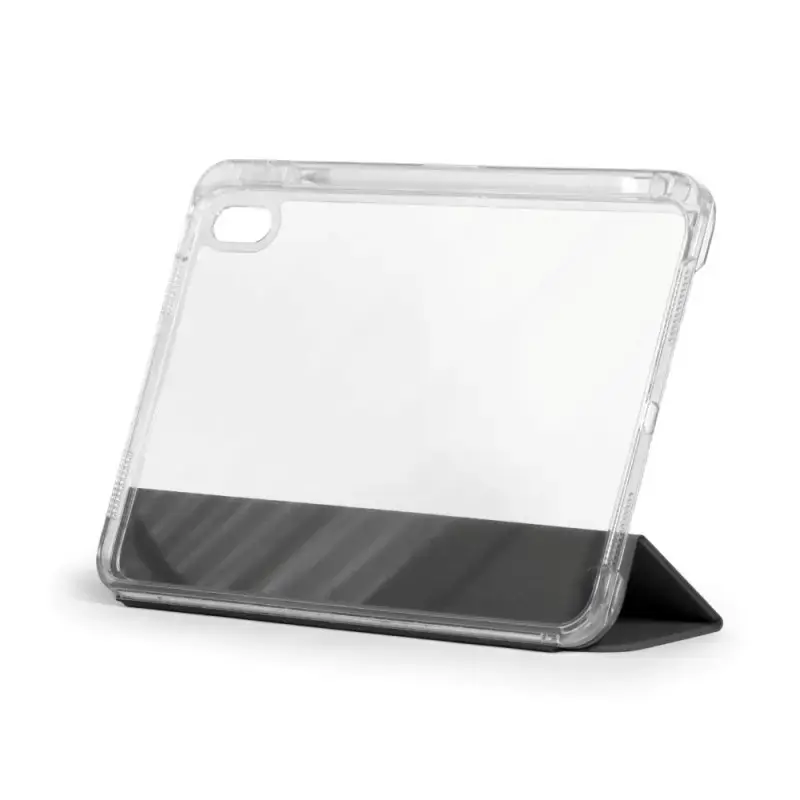 Flip case Port Designs Noumea II Slimclear Eco for iPad Air 11 inch (27.9 cm) — PET, 3 stand modes, Melns/Transparent