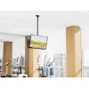 Griestu stiprinājums diviem ekrāniem ar mugurpusē vērstu montāžu 43 collu–86 collu ekrāniem EQUIP, slīpums -20–5°, pagriešana ±180°, VESA 200x200–600x400, maks. slodze 100 kg, melns